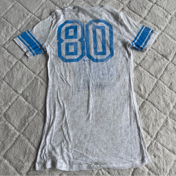Victoria's Secret PINK | White & Blue Sheer "Rebels" Vintage Jersey | Size Small - Picture 4 of 10